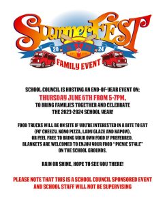 Summerfest Flyer