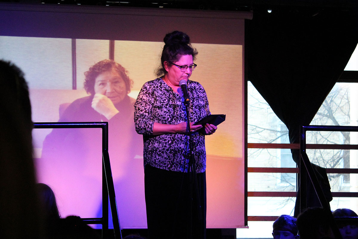 Author Joanne Robertson pictured on March 22, 2018, at the Water Celebration held at the Bookshelf eBar.